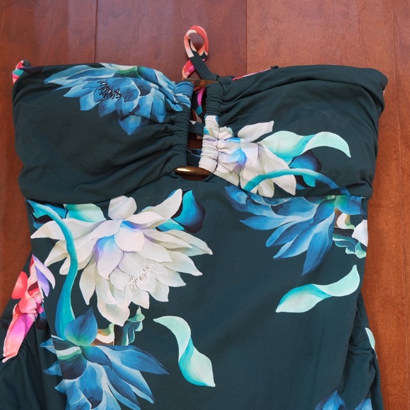 Anthropologie Maeve Keyhole One-Piece Swimsuit, Size L - Picture 3 of 12